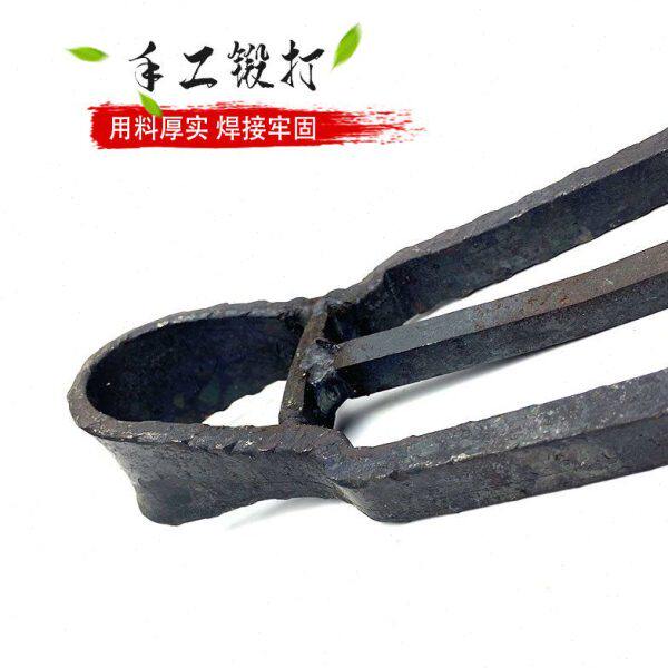 园林农用两齿锄头农具全钢挖土种地挖地翻地开垦松土二齿耙子钉耙