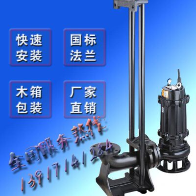 GAK-32国标法兰PN6潜水电泵污水泵快速安装自动对接提升耦合装置