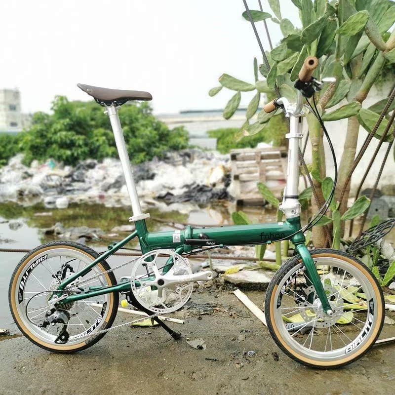 Fnhon Kad1618 16英寸盘式制动器铝合金超轻折叠车O349超轻盘式制