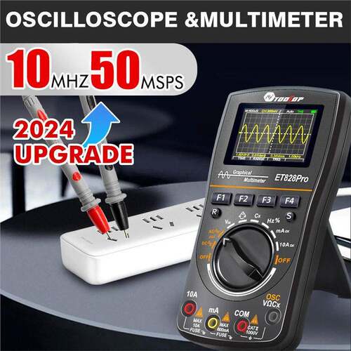 ET828Pro 数字示波器6000计数万用表50Msps采样率多功能