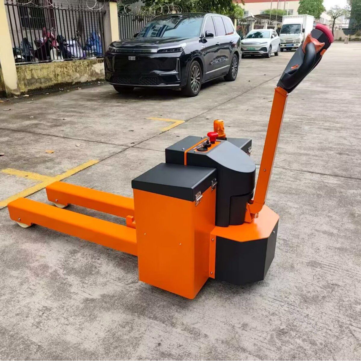 普尔夫步行式电动牵引车小型6吨工厂机场仓库迷你遥控拖车头挂车