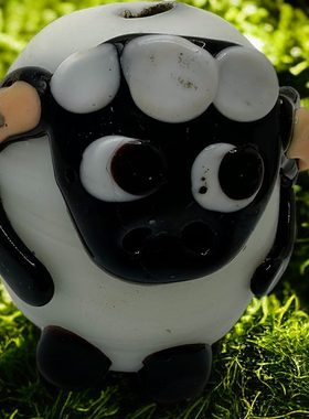 珠动物可爱面小众独特腓尼基吊坠DIY配件个性琉璃娃娃
