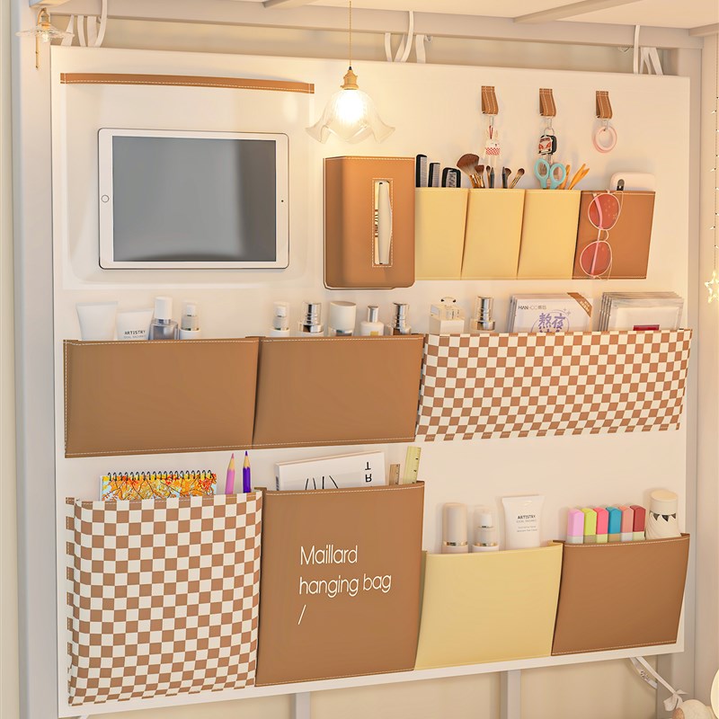 宿舍床上收纳挂袋挂式置物架收纳袋上铺置物N袋大学生神器好物用