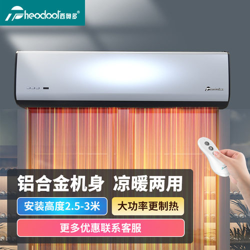 西奥多theodoor 6G系列热风幕商用遥控冷暖两用加热风帘机风幕机
