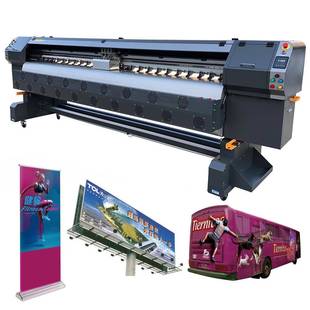 Solvent printer溶剂打印机 写真一体户外大型喷绘机帐篷灯布墙纸