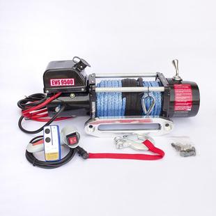 9500lbs 汽车用电动绞盘 尼龙绳带无线遥控 自救绞盘 越野自驾