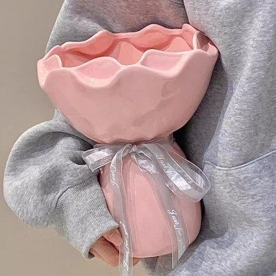 陶瓷客厅花瓶摆件新婚花瓶高级感乔迁礼品插花束轻奢情绪稳定新家,家居饰品,福桶,淘宝优惠券,粉丝福利购,淘宝优惠卷