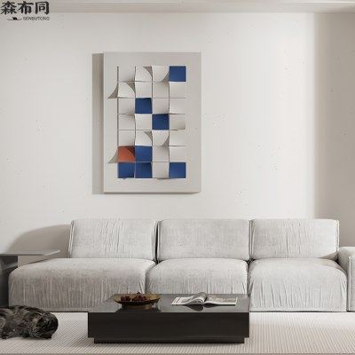 侘寂风客厅背景墙挂饰民宿壁饰创意墙面装置画高端立体挂画玄关墙,家居饰品,壁饰,淘宝优惠券,粉丝福利购,淘宝优惠卷