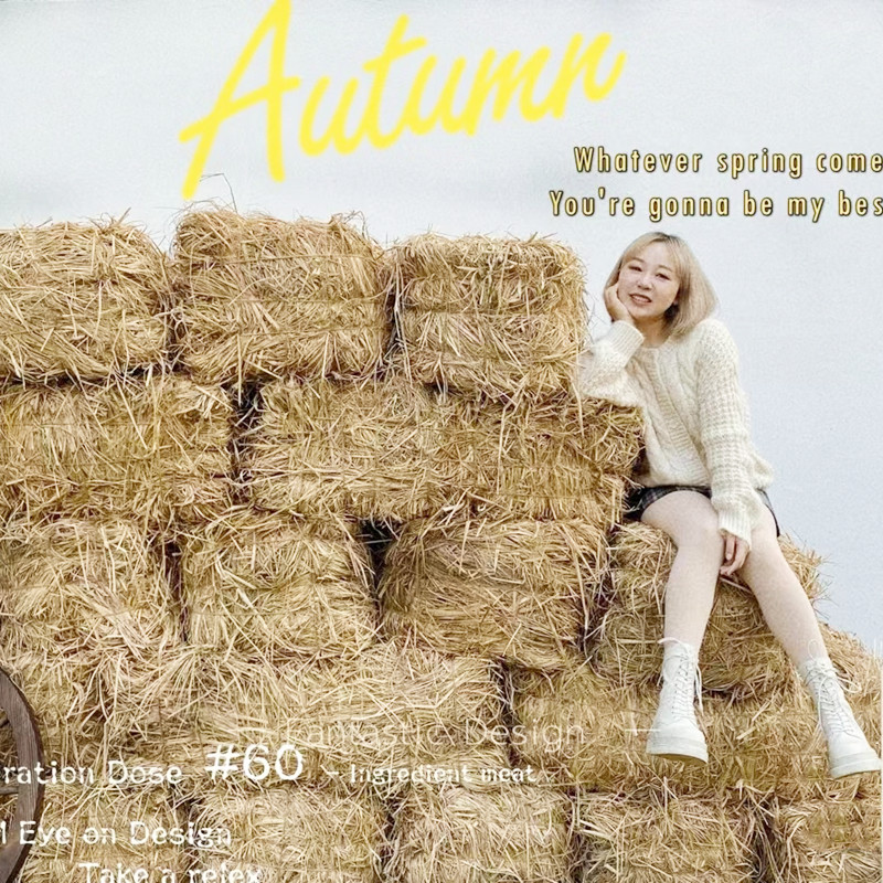 草垛干稻草堆f草墩草垛凳子沙发造型露营景点装饰打卡拍摄道具包