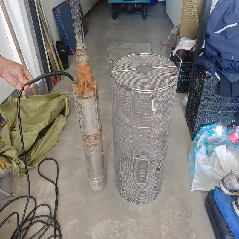 污水泵笼滤网保护罩304不锈钢过滤网罩化粪O池鱼塘潜水泵过滤网罩