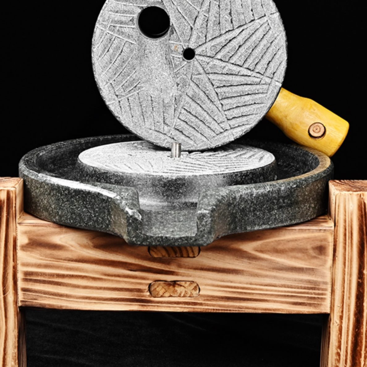家用手工豆腐机家用石磨石磨闽南家用小迷你石磨豆浆小盘石磨石磨
