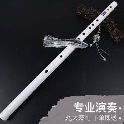 笛子玉笛 古风白玉小竹笛子随身道具初学者学生入门长笛子迷你专