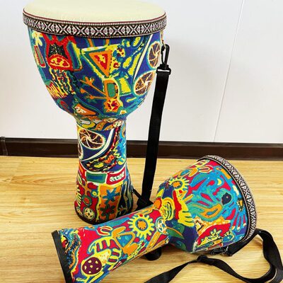 演奏幼儿园寸鼓儿童皮手鼓8寸聚酯10初学者丽江非洲鼓成人