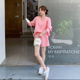 26年夏季新款-松弛感粉色显白衬衫套装ZB187-1013-P130-K218，女装套装/套裙，浙宝187