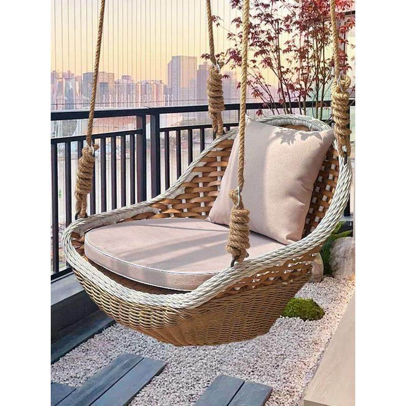 悬挂式吊篮椅子室内秋千摇椅家用休闲吊床藤椅网红阳台荡秋千吊椅