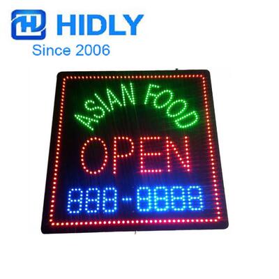 供应led ASIAN FOOD sign 亚洲美食招牌美食店标识牌