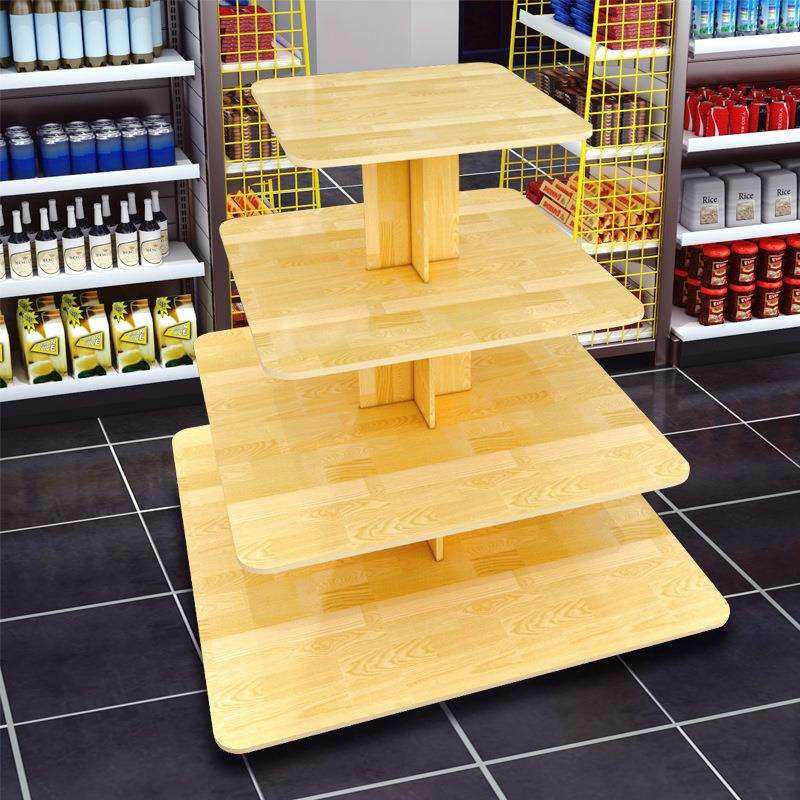 螺丝超市堆头展示架中岛柜多功能展架移动货架展示台架无圆形展台