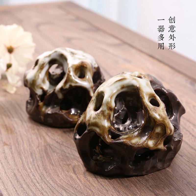 中华花艺花器剑山插花底座剑山插花器手工拉坯插花工具用品