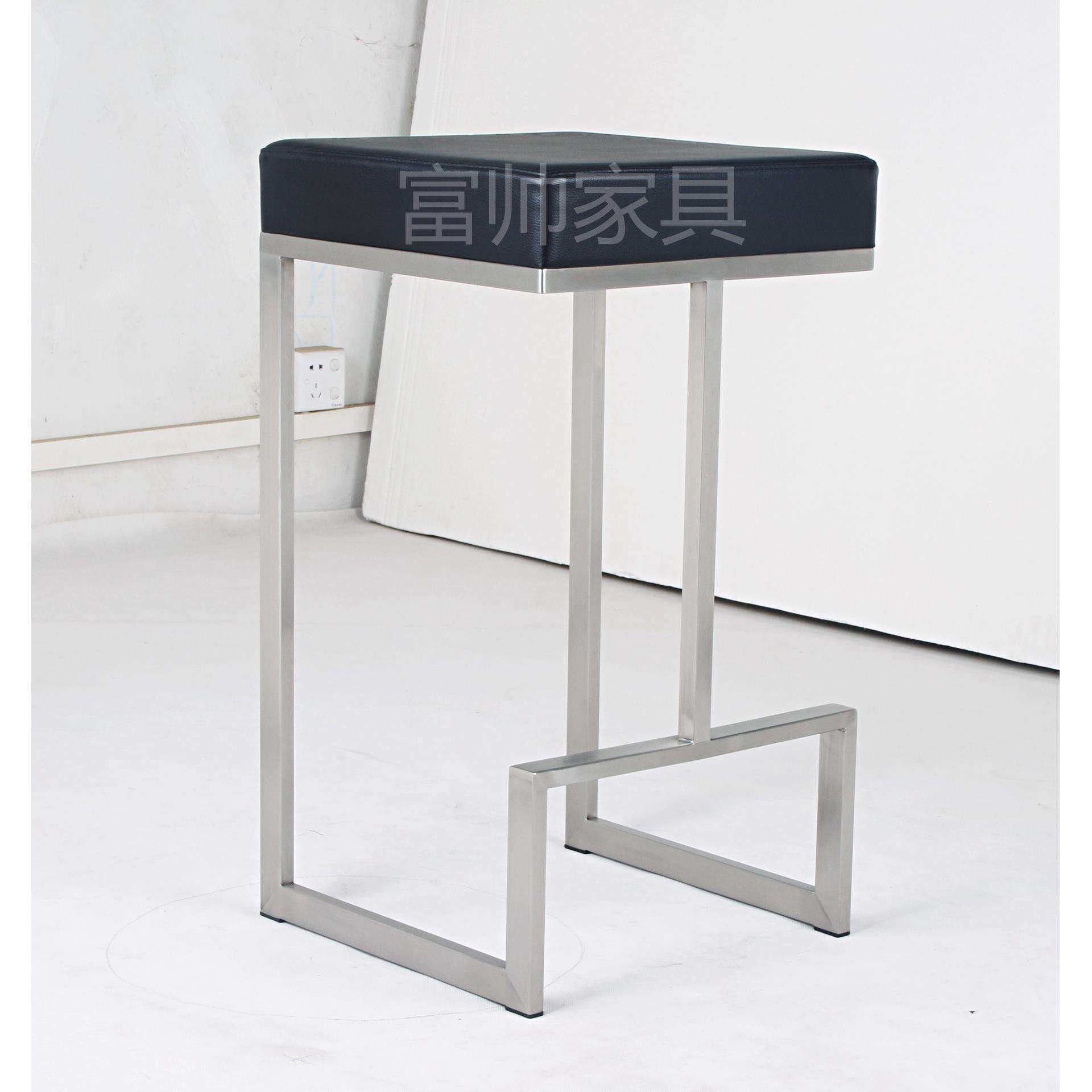 现代时尚拉丝不锈钢酒吧椅休闲椅高脚椅升降吧台椅厂家直销