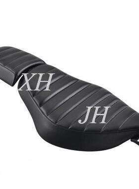适用哈雷XL883 1200N X48改装双人座垫2004-18年前后坐垫分体皮座