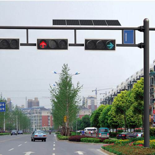 十字路口交通信号灯人行道指示灯道路框架式红绿灯led交通信号灯