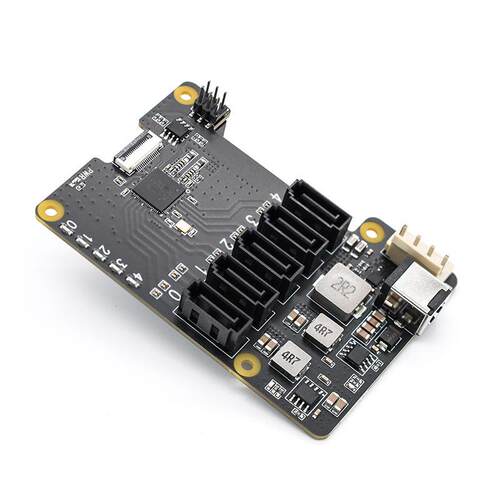 树莓派5 专用PCIe转5端口SATA扩展板 pi5支持5个SATA3.0设备X1009