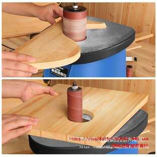 洛克士台式砂柱机14寸轴砂机砂带机砂光机砂辊机木工家具内圆打磨