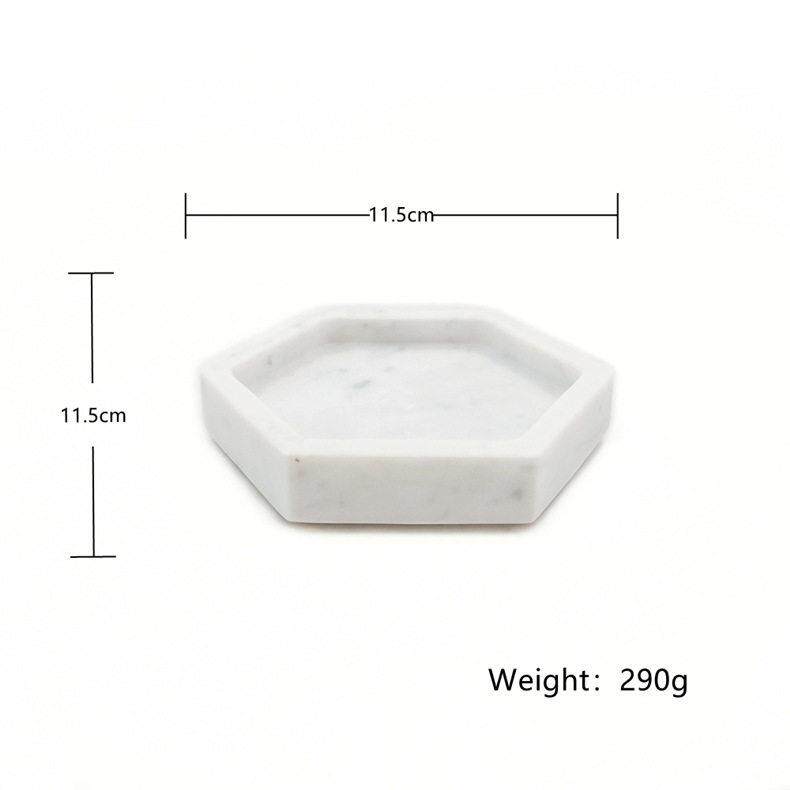 现简约天然大理石托盘甜品盘首饰收纳盘皂盘创意置物盘