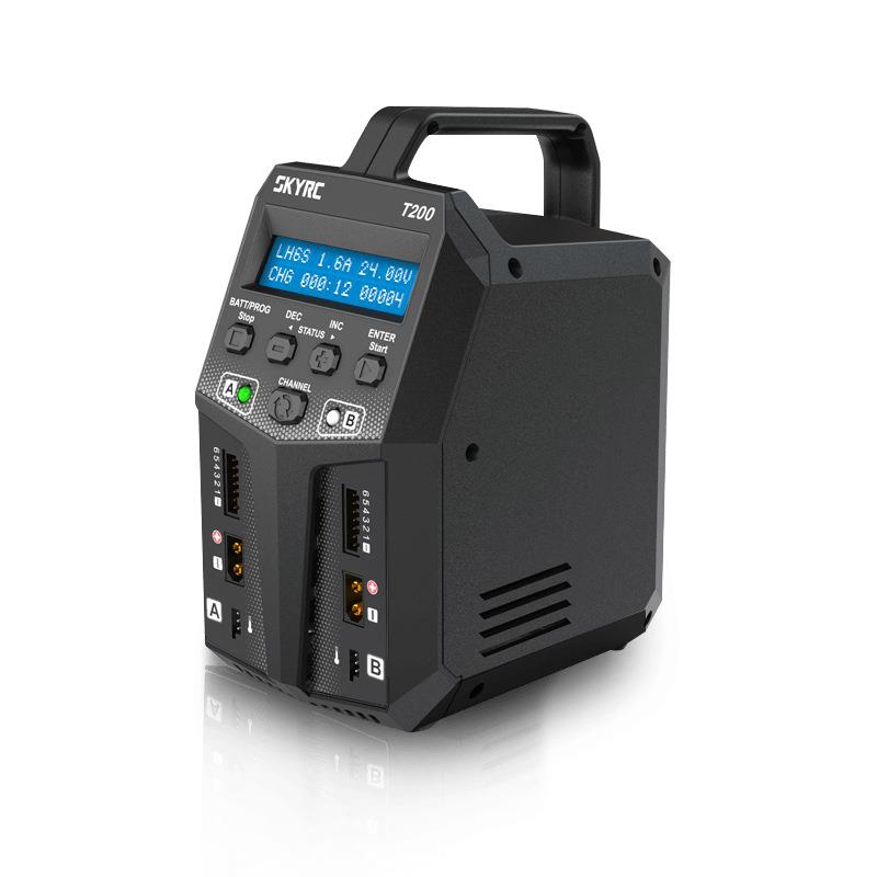SKYRC T200 航模车模大功率 双通道平衡充电器 AC 100W*2 12A