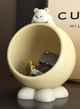 玄关钥匙b收纳摆件入户门口桌面神器轻奢高档客厅装饰乔迁新居礼