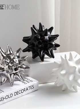 现代轻奢创意陶瓷摆件家r居饰品客厅玄关书房样板房间桌面艺术装