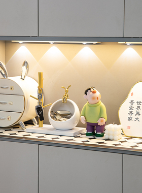 轻奢收纳盒钥匙玄关装饰品摆件胖虎欢迎I回家桌面家居乔迁新居礼