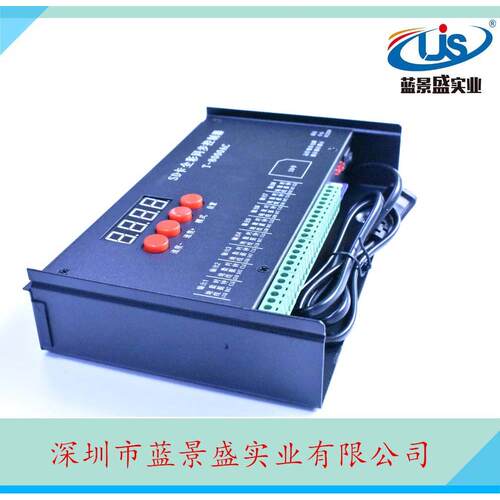 T-8000AC led全彩外控控制器 带SD卡编程幻彩控制器 八口控制器
