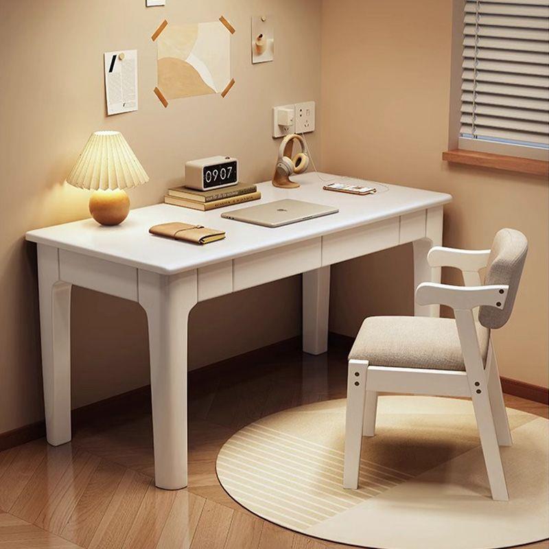 北欧全实木书桌4550宽实木长条桌办公室电脑桌工作台家用学习书桌