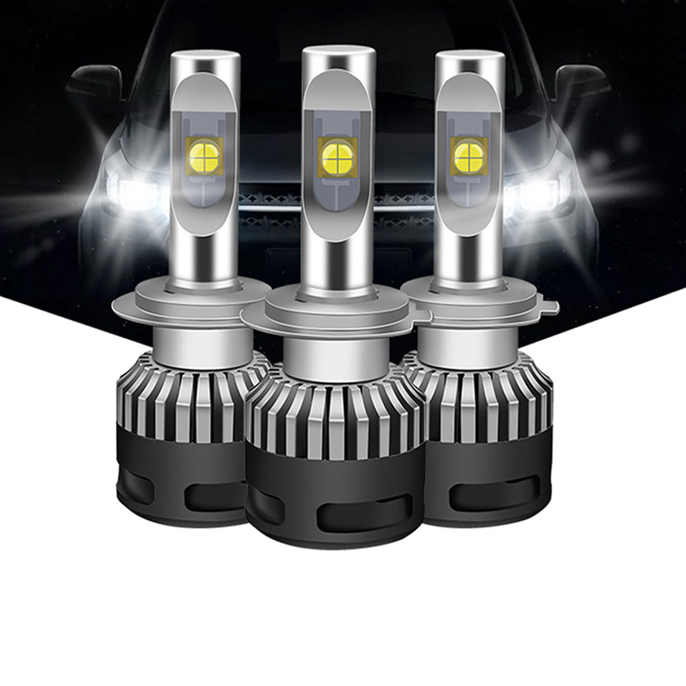 x9汽车led大灯xhp70车灯高亮聚光h4远近一体h7透镜e70改装灯泡