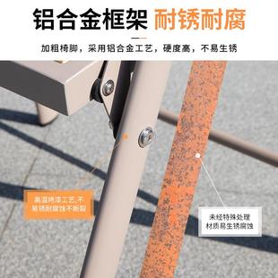 户外咖啡厅塑木桌椅冷饮店防水防晒休闲折叠桌椅户外网红摆摊组合