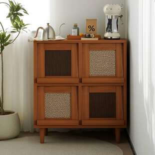 餐边柜厨房茶水柜客厅储物收纳柜格子柜带腿一体靠墙落地置物矮柜