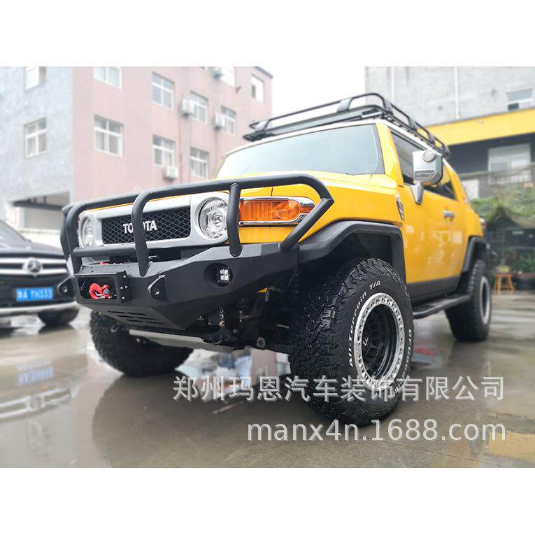 FJ酷路泽竞技前杠 改装前杠 泵霸前杠 护灯前杠