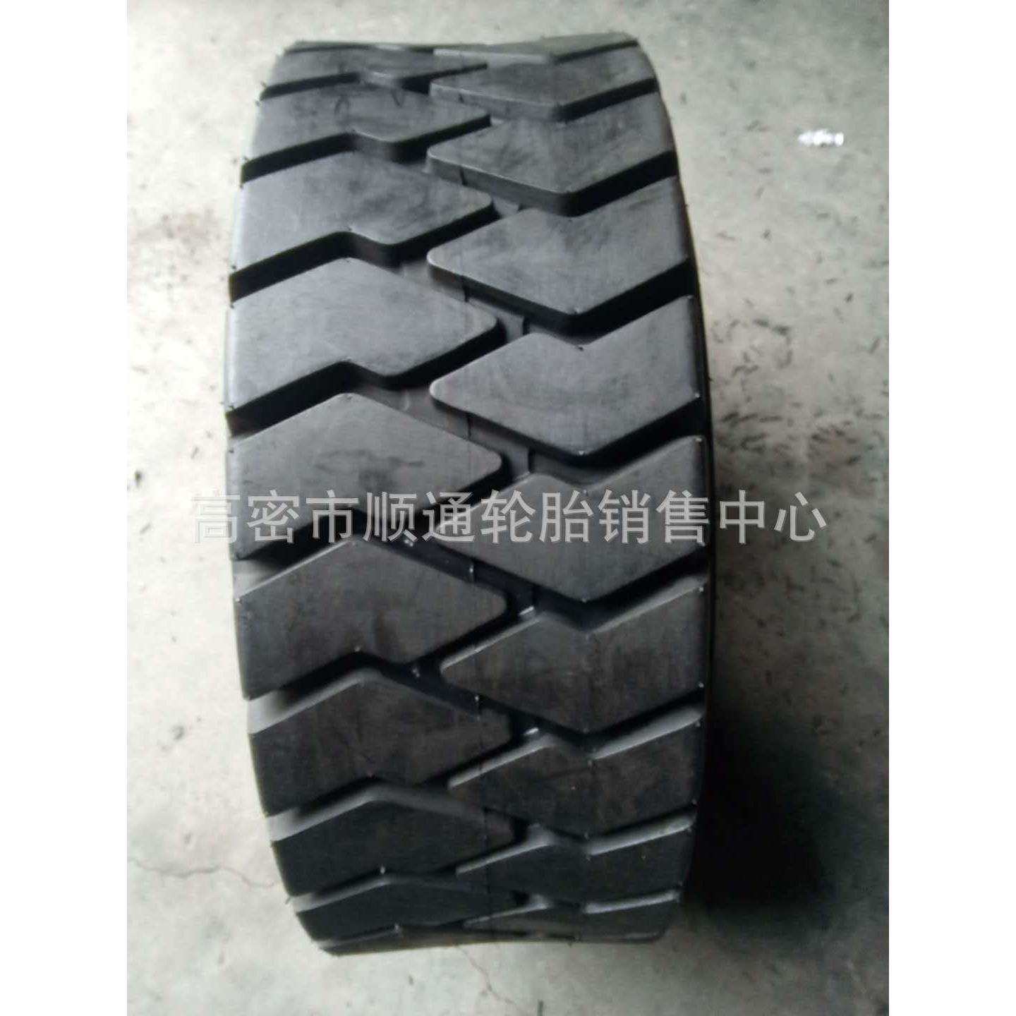 叉车充气轮胎27X10-12朝阳工业实心27*10-12NHS轮胎6.50-16