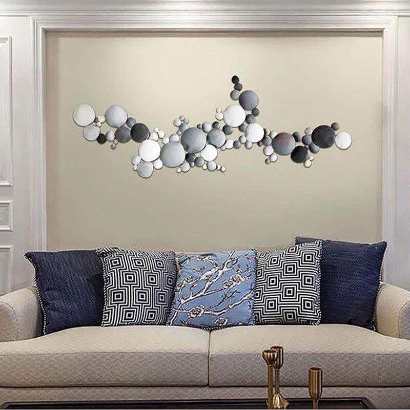 墙面装饰挂件荷叶金属墙饰软装铁艺挂盘壁挂创意壁饰挂饰墙壁