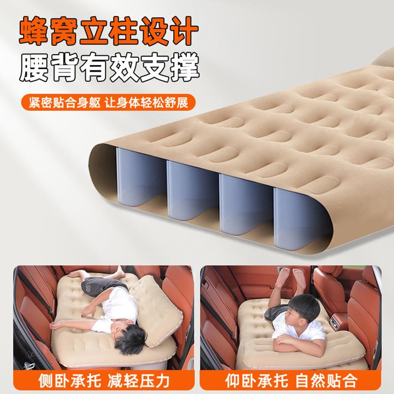 家用自驾suv旅行床折叠加厚带灯后排睡觉多功能自动充气车载床