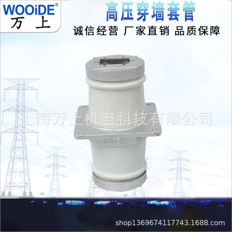 12KV 母线穿墙套管CM-10KV/90 100 160 白色陶瓷CMM-20KV/180 270