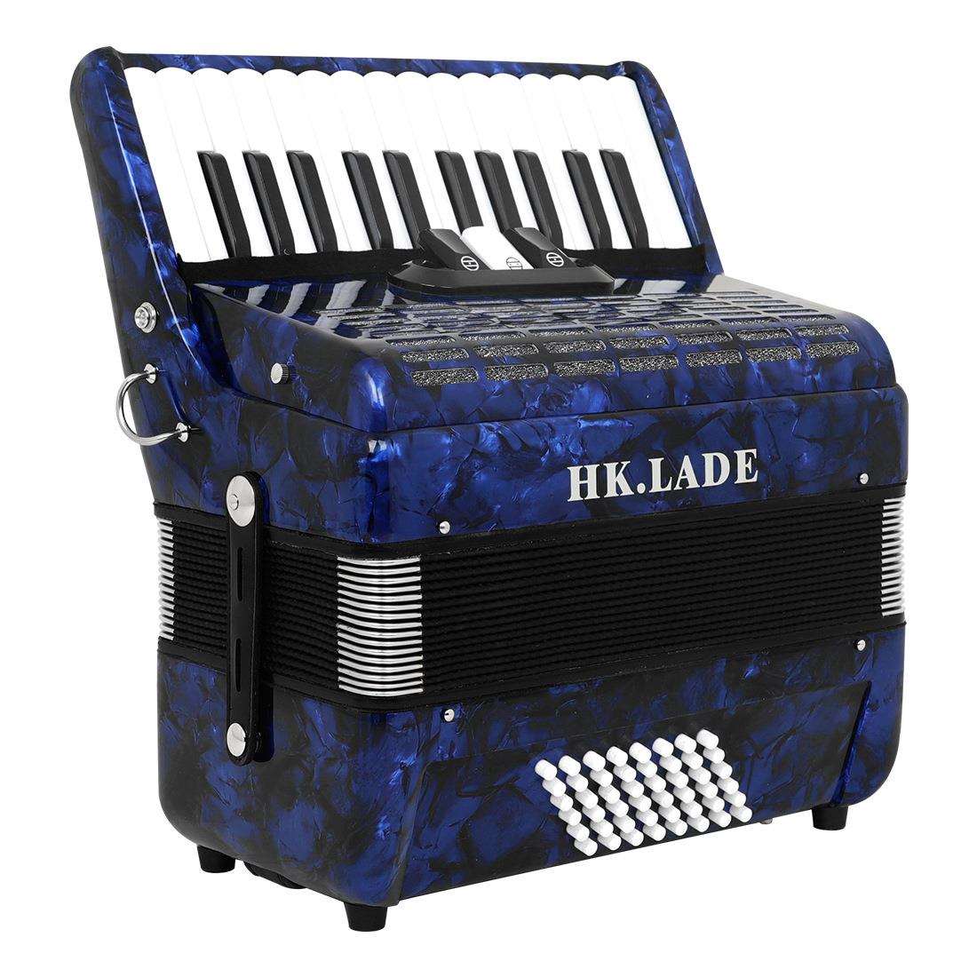 HK.LADE 26键48贝斯变音专业手风琴三排簧48贝司学生成人演奏乐器