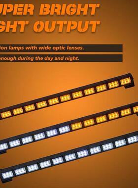 22寸36LED双色爆闪警示长条杠灯 汽车越野车顶紧急频闪棍灯12-24V