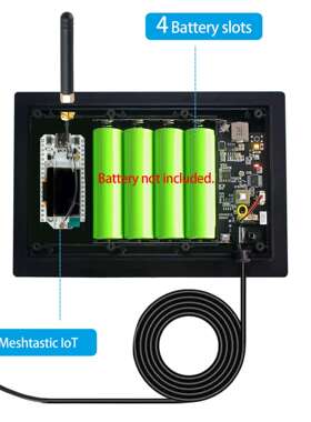 IP66太阳能LoRa节点Heltec内置18650电池支持Meshtastic低功耗