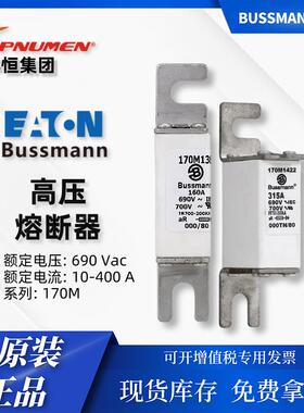 170M2758 bussmann 风能电力 690V 25A-400A高速熔断器方形机身
