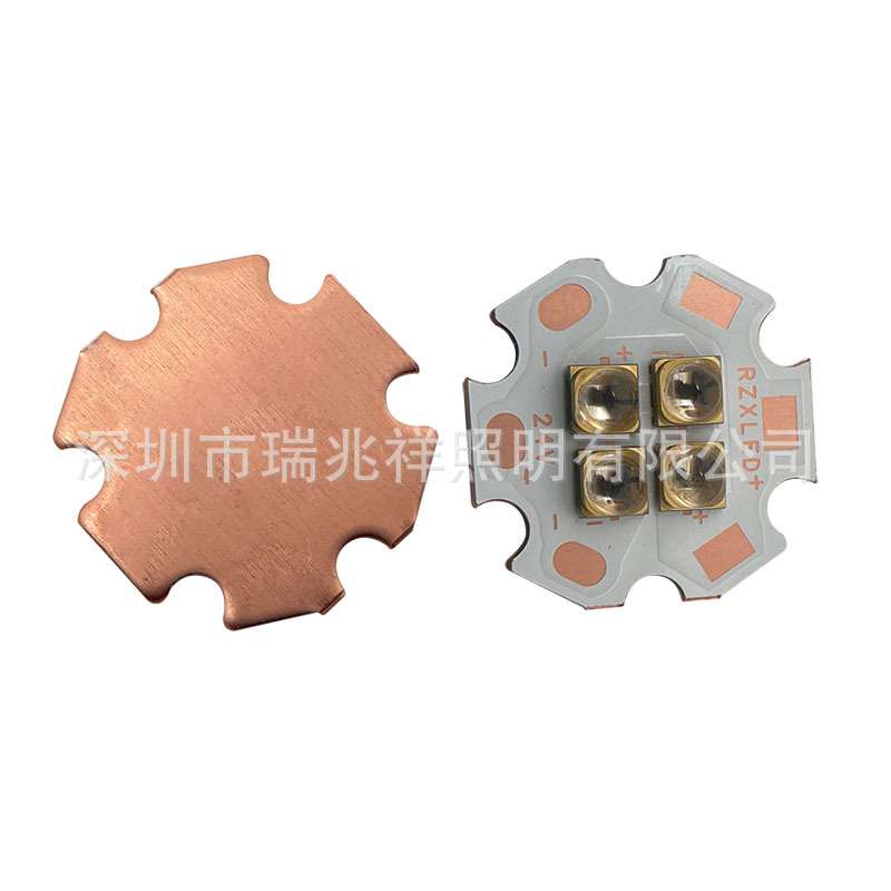 LED24V12W大功率UVC254NM 265nm 270nm 295nm 308nm梅花20MM灯板