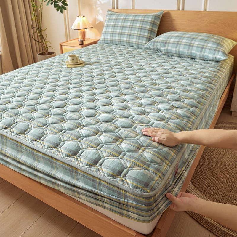 A类全棉床笠单件加厚夹棉床罩x2B024新款床垫保护罩床套可定制