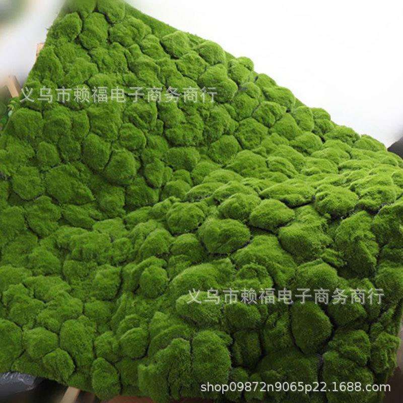 厂家直供仿真苔藓草坪植物墙背景橱窗婚庆盆景盆栽青苔