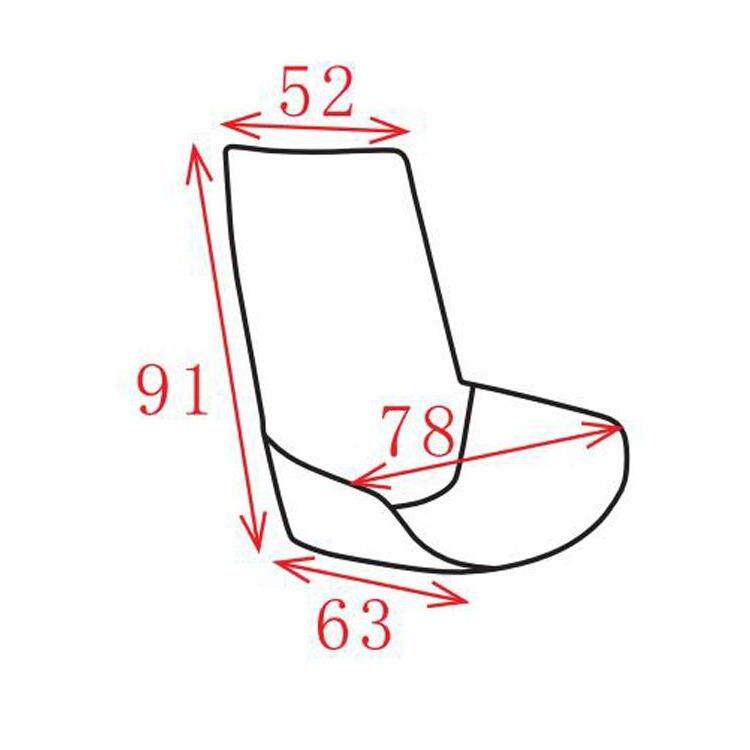 FC-2075 办公简约极简舒适轻奢高背大板靠背弯板曲胶合板电脑椅